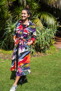 Tropical Paradise Shirt Dress